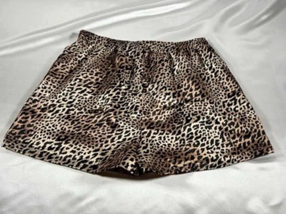 SHINY SATIN GLANZ MENS SATIN BOXERS SIZE LARGE LOT OF 4 Pairs NWOT